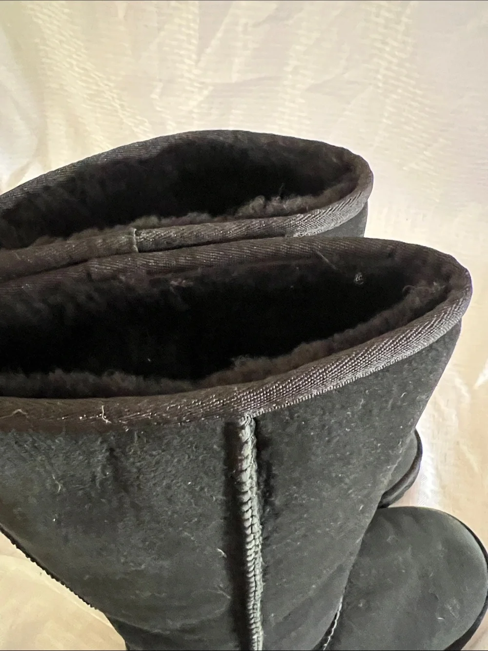 UGG Classic Tall Black Suede Winter Boots